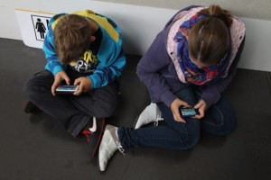 Children Using Smartphones